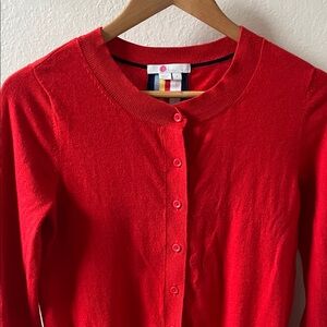 Boden Cassandra Red Cardigan Size S